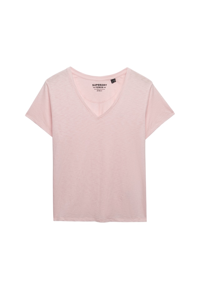Superdry T-Shirt »STUDIOS SLUB EMB VEE TEE« Baumwollmischung, relaxed fit