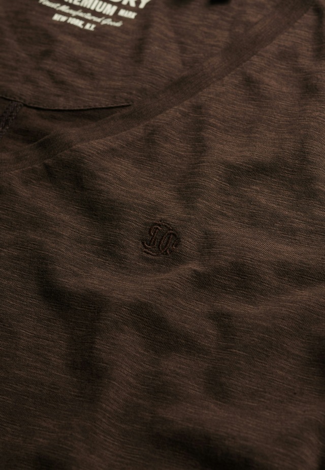 Superdry T-Shirt »STUDIOS SLUB EMB VEE TEE« Baumwollmischung, relaxed fit