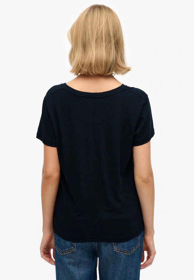 Superdry T-Shirt »STUDIOS SLUB EMB VEE TEE« Baumwollmischung, relaxed fit