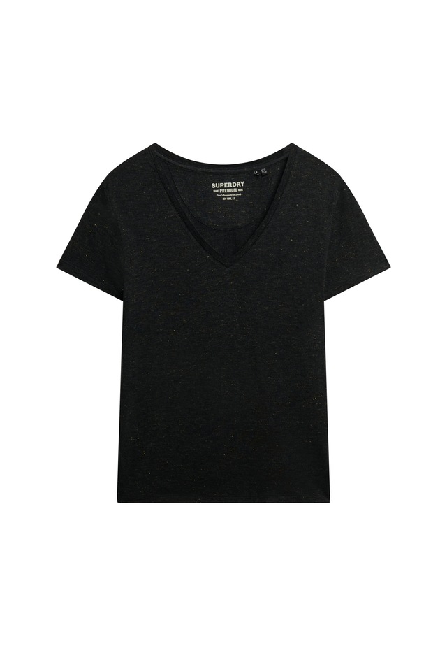 Superdry T-Shirt »STUDIOS SLUB EMB VEE TEE« Baumwollmischung, relaxed fit
