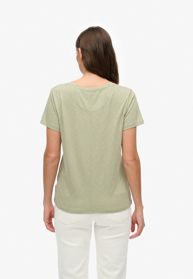 Superdry T-Shirt »STUDIOS SLUB EMB VEE TEE« Baumwollmischung, relaxed fit