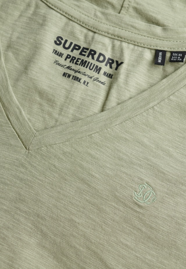 Superdry T-Shirt »STUDIOS SLUB EMB VEE TEE« Baumwollmischung, relaxed fit