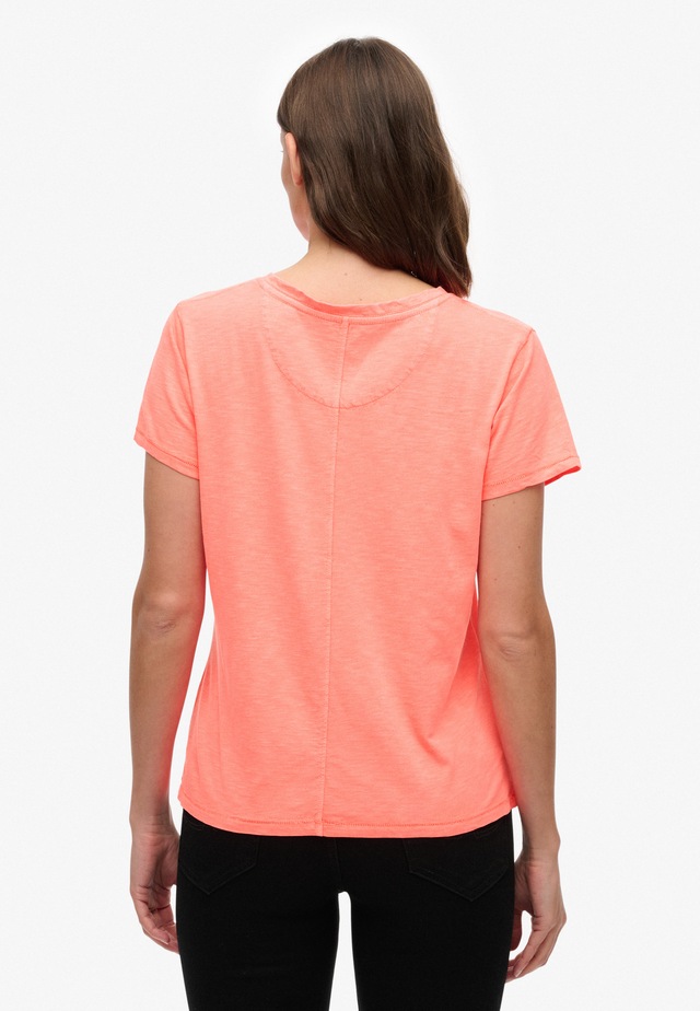 Superdry T-Shirt »STUDIOS SLUB EMB VEE TEE« Baumwollmischung, relaxed fit