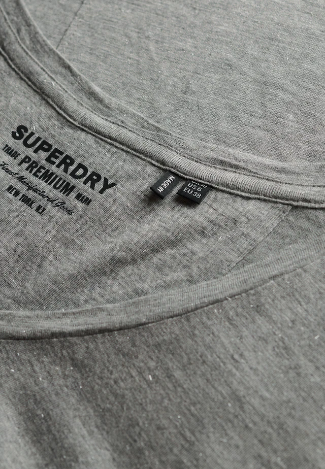 Superdry T-Shirt »STUDIOS SLUB EMB VEE TEE« Baumwollmischung, relaxed fit