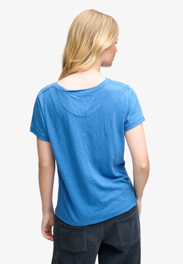 Superdry T-Shirt »STUDIOS SLUB EMB VEE TEE« Baumwollmischung, relaxed fit