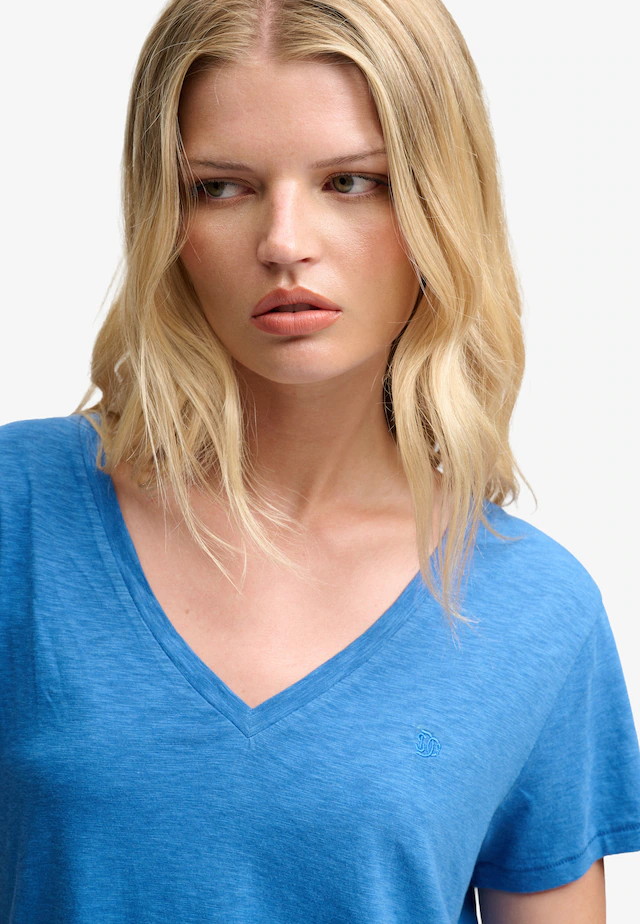 Superdry T-Shirt »STUDIOS SLUB EMB VEE TEE« Baumwollmischung, relaxed fit