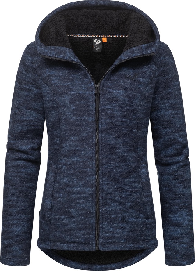 Ragwear Kapuzenstrickjacke »Lyshka Melange« Kuschelige Kapuzenjacke in Strick-Optik