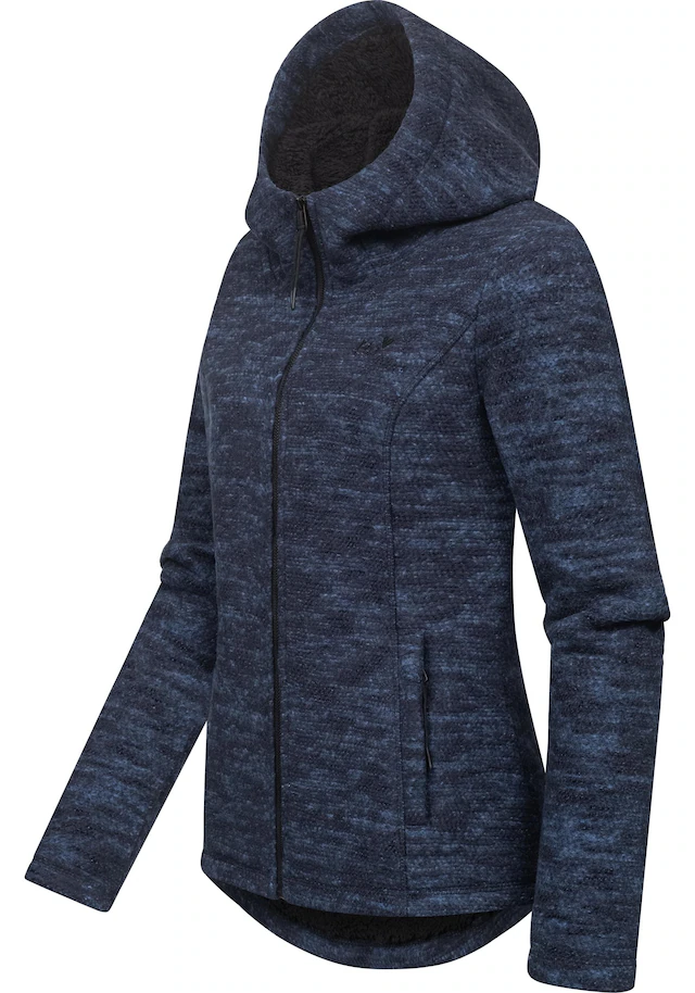 Ragwear Kapuzenstrickjacke »Lyshka Melange« Kuschelige Kapuzenjacke in Strick-Optik