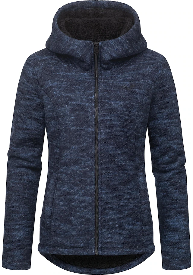 Ragwear Kapuzenstrickjacke »Lyshka Melange« Kuschelige Kapuzenjacke in Strick-Optik