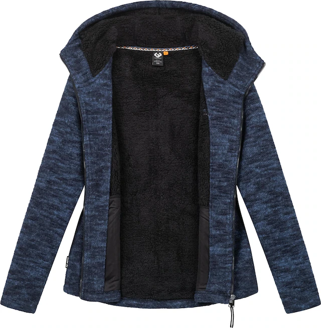 Ragwear Kapuzenstrickjacke »Lyshka Melange« Kuschelige Kapuzenjacke in Strick-Optik