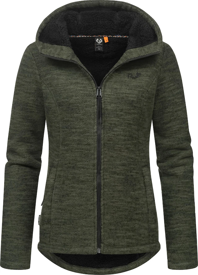 Ragwear Kapuzenstrickjacke »Lyshka Melange« Kuschelige Kapuzenjacke in Strick-Optik