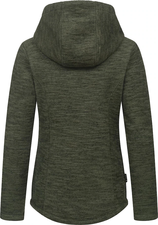 Ragwear Kapuzenstrickjacke »Lyshka Melange« Kuschelige Kapuzenjacke in Strick-Optik