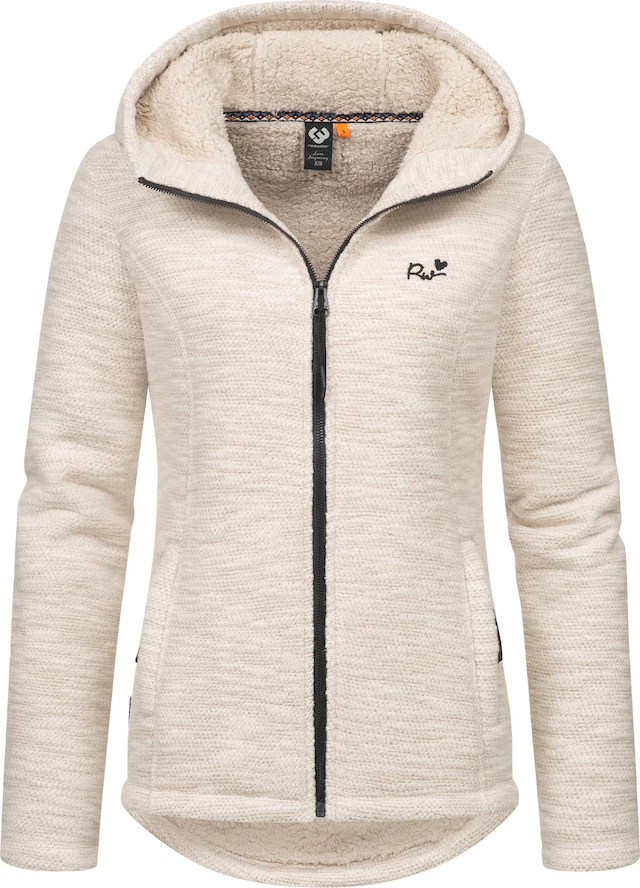 Ragwear Kapuzenstrickjacke »Lyshka Melange« Kuschelige Kapuzenjacke in Strick-Optik