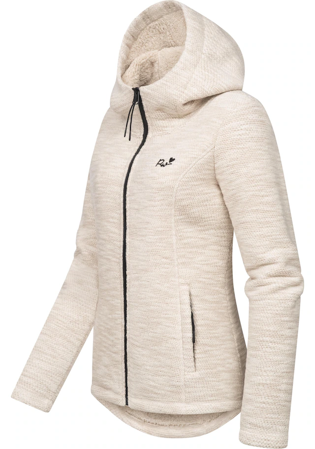 Ragwear Kapuzenstrickjacke »Lyshka Melange« Kuschelige Kapuzenjacke in Strick-Optik