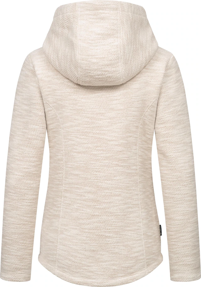 Ragwear Kapuzenstrickjacke »Lyshka Melange« Kuschelige Kapuzenjacke in Strick-Optik