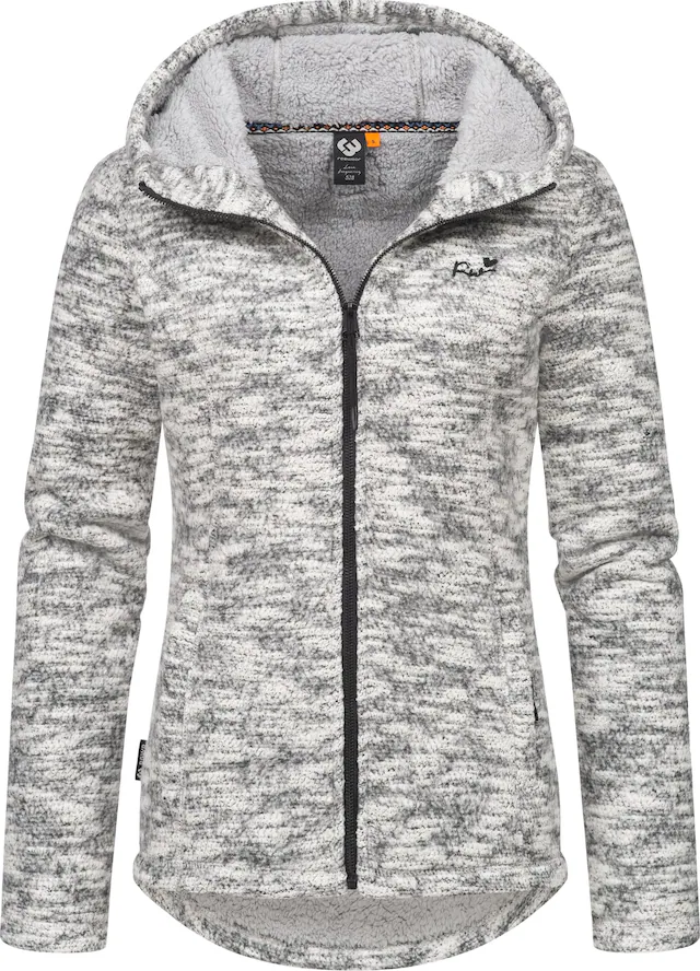 Ragwear Kapuzenstrickjacke »Lyshka Melange« Kuschelige Kapuzenjacke in Strick-Optik