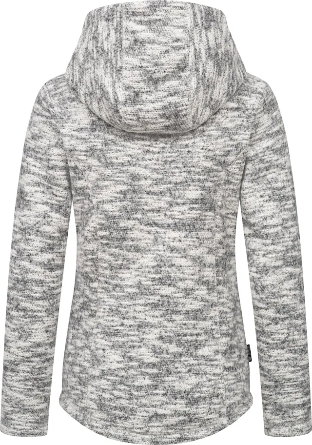 Ragwear Kapuzenstrickjacke »Lyshka Melange« Kuschelige Kapuzenjacke in Strick-Optik