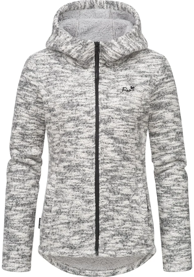 Ragwear Kapuzenstrickjacke »Lyshka Melange« Kuschelige Kapuzenjacke in Strick-Optik