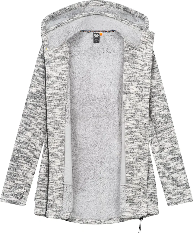 Ragwear Longstrickjacke »Leysha Melange« Sportliche Kapuzenjacke in melierter Strick-Optik