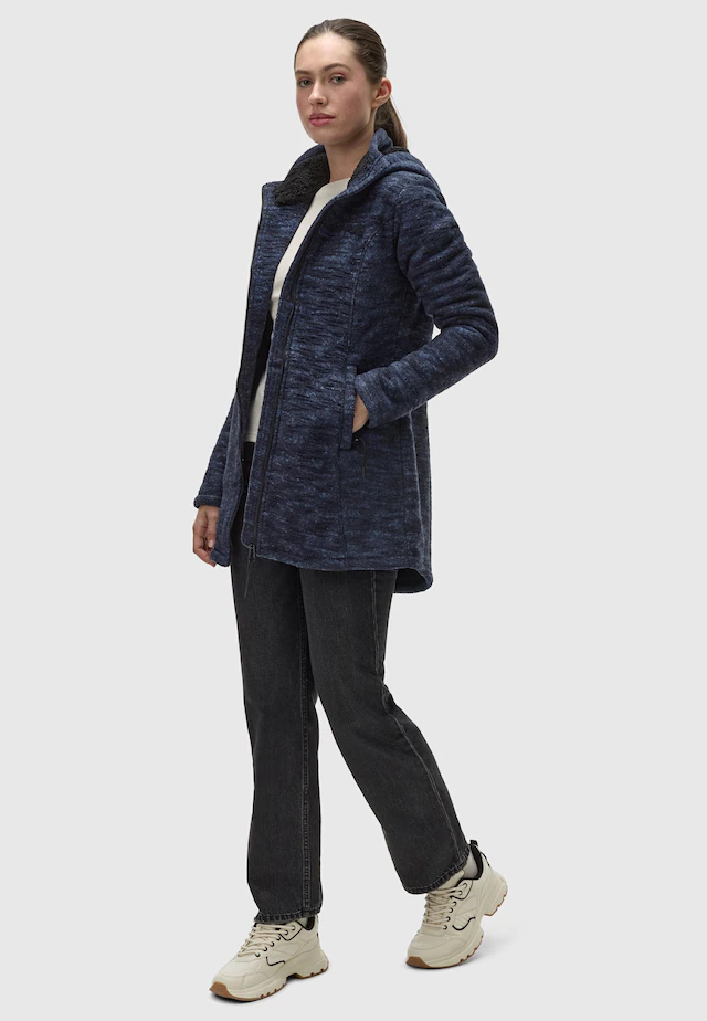 Ragwear Longstrickjacke »Leysha Melange« Sportliche Kapuzenjacke in melierter Strick-Optik