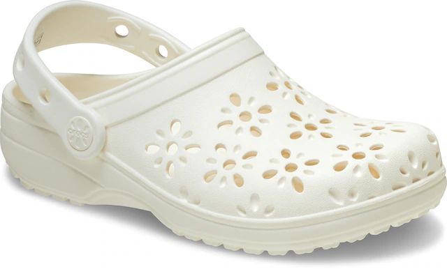 Crocs Clog »Classic Floral Cut Out Clog« Sommerschuh, Sandale, Strandschuh mit schwenkbarem Fersenriemen