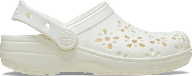 Crocs Clog »Classic Floral Cut Out Clog« Sommerschuh, Sandale, Strandschuh mit schwenkbarem Fersenriemen