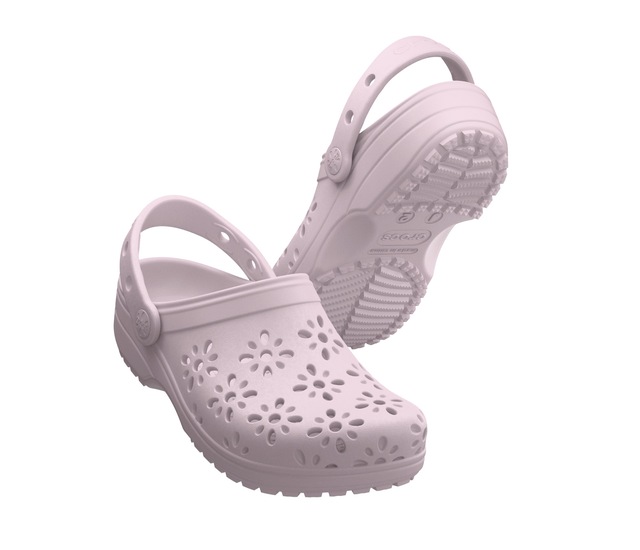 Crocs Clog »Classic Floral Cut Out Clog« Sommerschuh, Sandale, Strandschuh mit schwenkbarem Fersenriemen