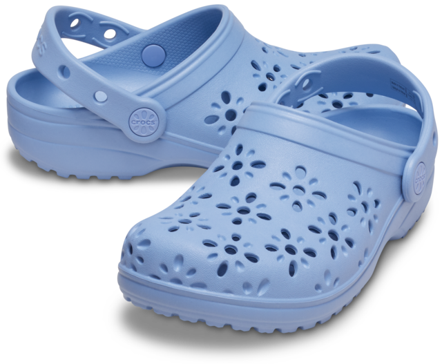 Crocs Clog »Classic Floral Cut Out Clog« Sommerschuh, Sandale, Strandschuh mit schwenkbarem Fersenriemen
