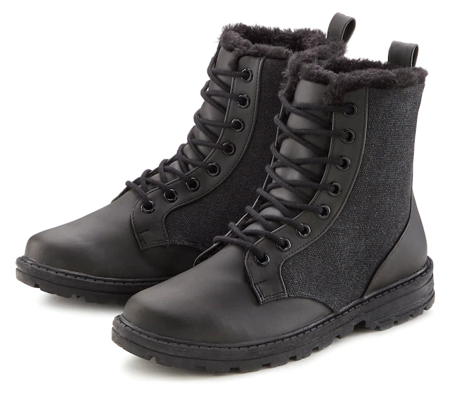 Vivance Stiefelette »Stiefel, Boots« mit Warmfutter und leichter Profilsohle VEGAN