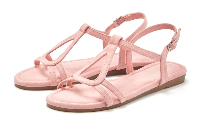 Vivance Sandale »Sandalette, offener Schuh, Sommerschuh« aus weichem Material VEGAN