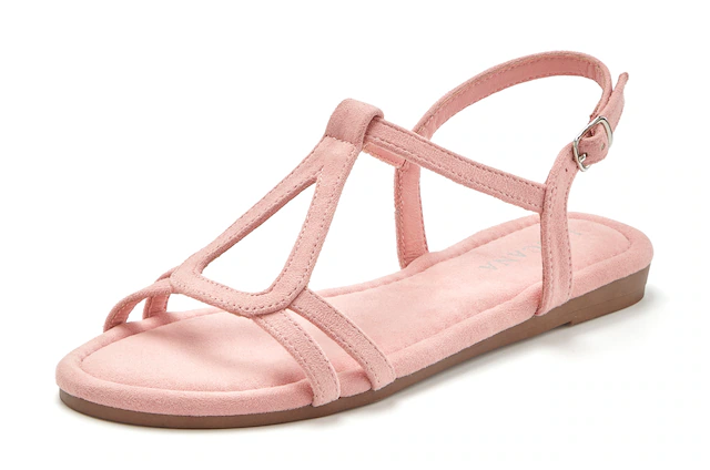 Vivance Sandale »Sandalette, offener Schuh, Sommerschuh« aus weichem Material VEGAN