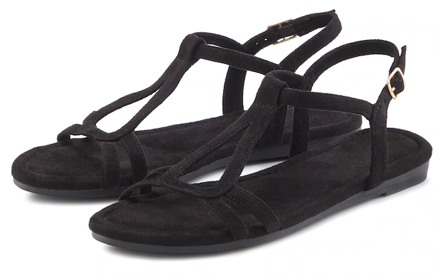 Vivance Sandale »Sandalette, offener Schuh, Sommerschuh« aus weichem Material VEGAN