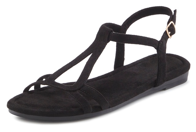 Vivance Sandale »Sandalette, offener Schuh, Sommerschuh« aus weichem Material VEGAN