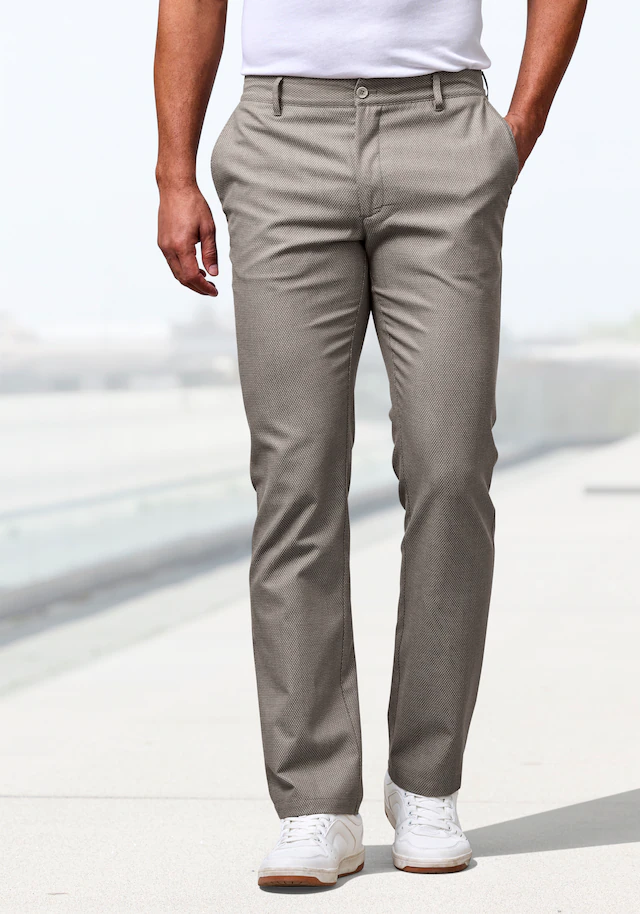 H.I.S Stoffhose »aus leicht elastischer Struktur-Qualität« bequeme Hose in 3 Längen: 30 & 32 & 34