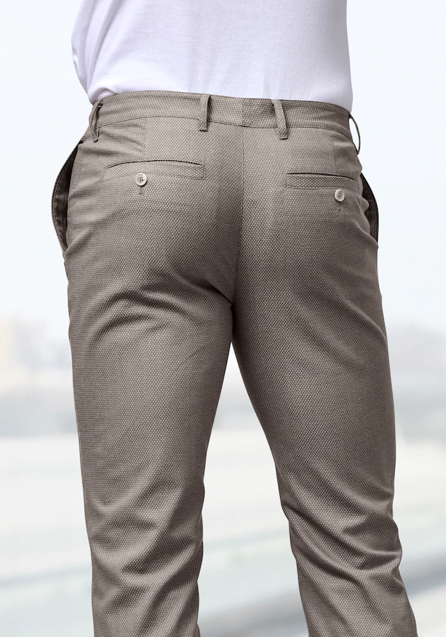 H.I.S Stoffhose »aus leicht elastischer Struktur-Qualität« bequeme Hose in 3 Längen: 30 & 32 & 34