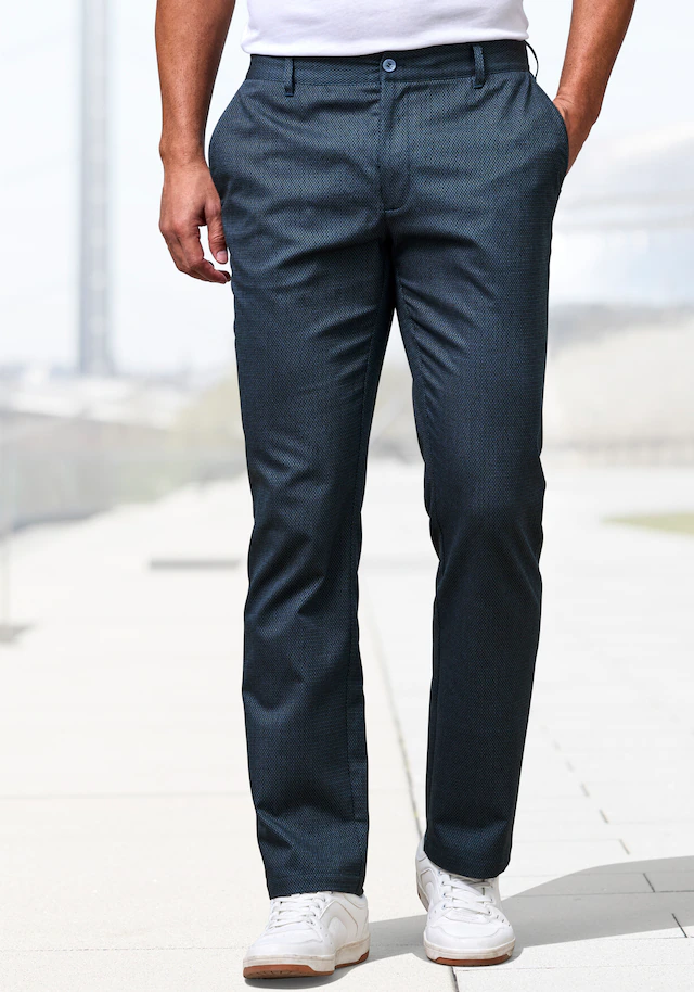 H.I.S Stoffhose »aus leicht elastischer Struktur-Qualität« bequeme Hose in 3 Längen: 30 & 32 & 34