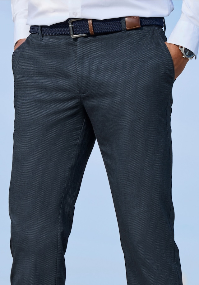 H.I.S Stoffhose »aus leicht elastischer Struktur-Qualität« bequeme Hose in 3 Längen: 30 & 32 & 34