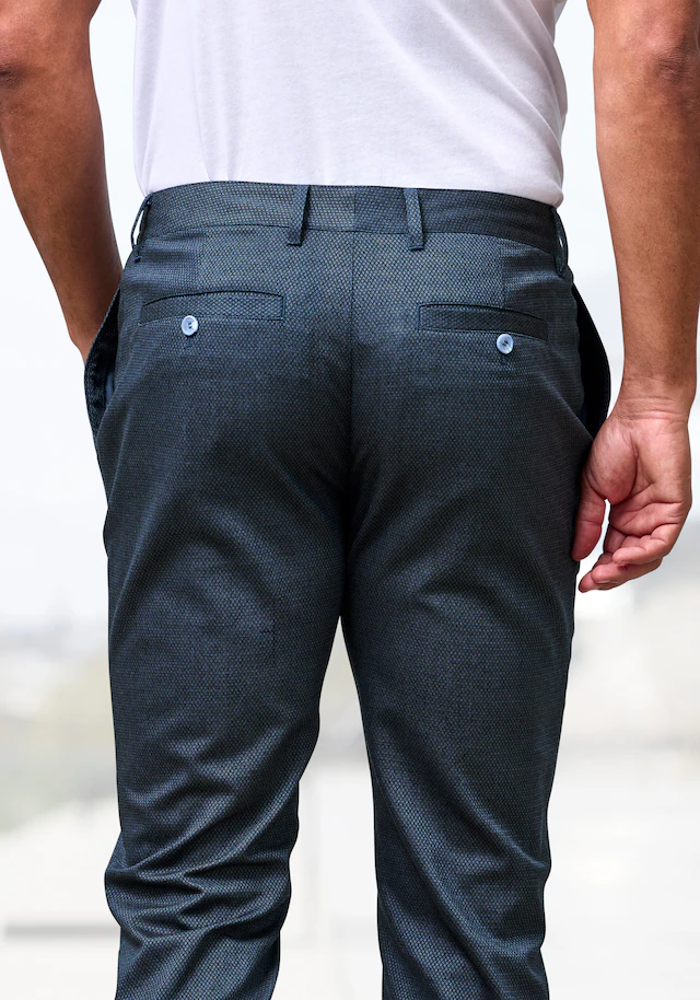 H.I.S Stoffhose »aus leicht elastischer Struktur-Qualität« bequeme Hose in 3 Längen: 30 & 32 & 34