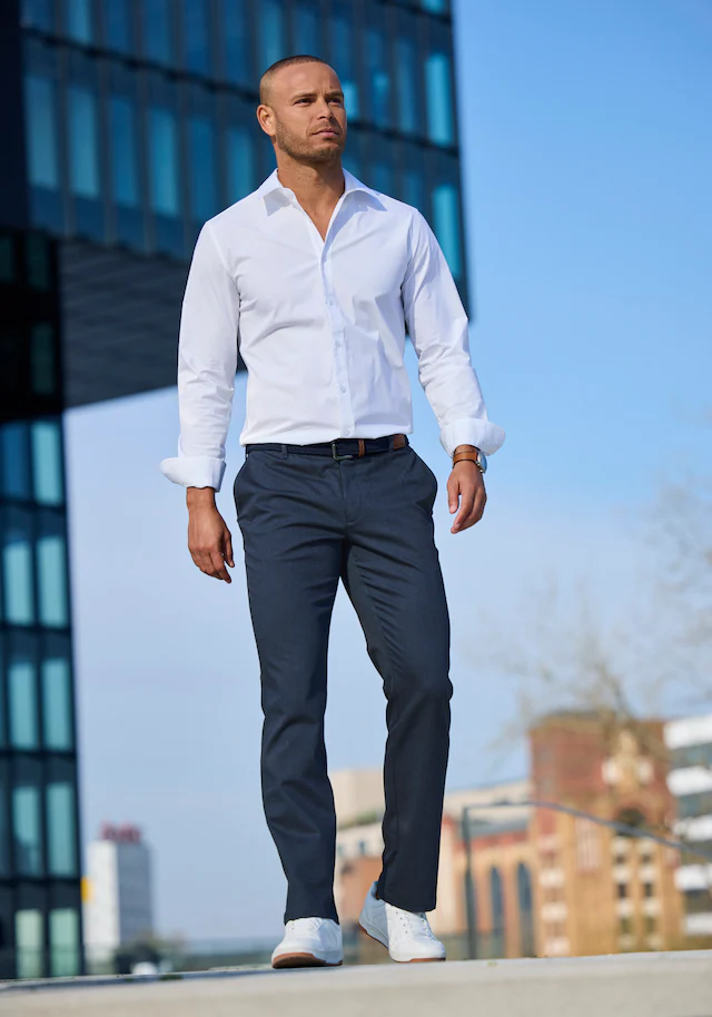 H.I.S Stoffhose »aus leicht elastischer Struktur-Qualität« bequeme Hose in 3 Längen: 30 & 32 & 34