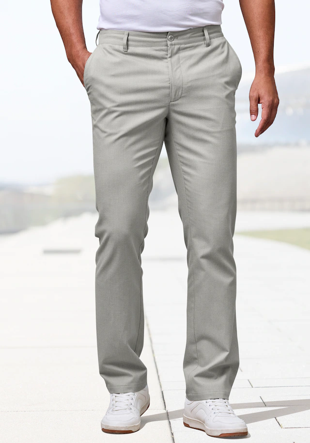H.I.S Stoffhose »aus leicht elastischer Struktur-Qualität« bequeme Hose in 3 Längen: 30 & 32 & 34
