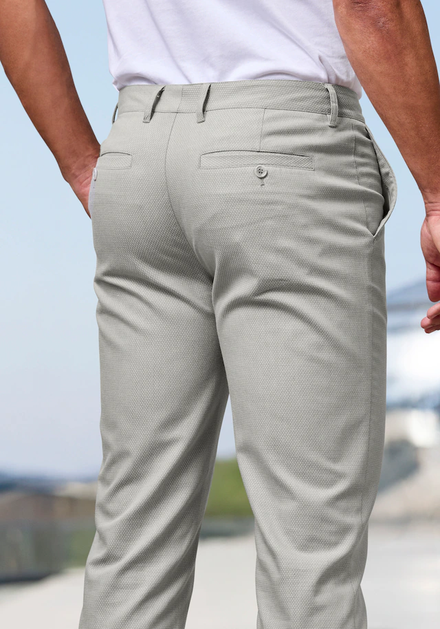 H.I.S Stoffhose »aus leicht elastischer Struktur-Qualität« bequeme Hose in 3 Längen: 30 & 32 & 34