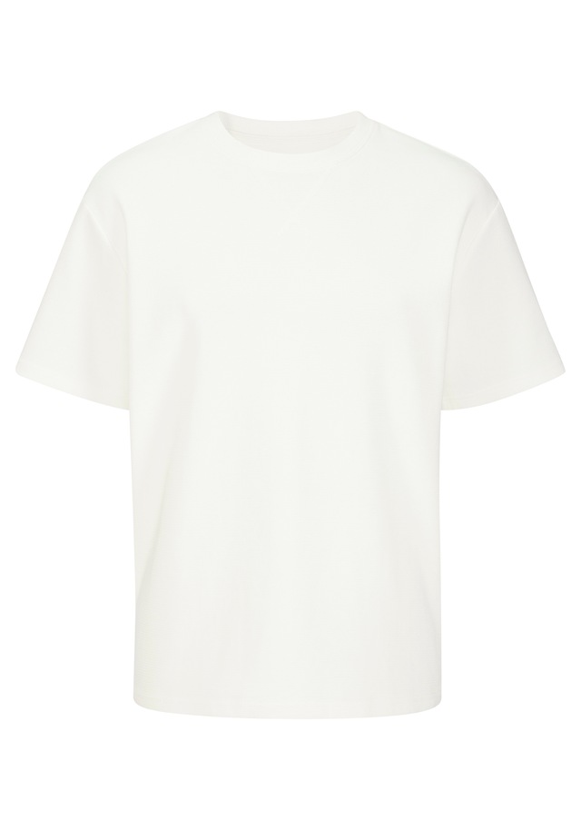 John Devin T-Shirt modische Strukturware aus Baumwoll-Elasthan-Qualität