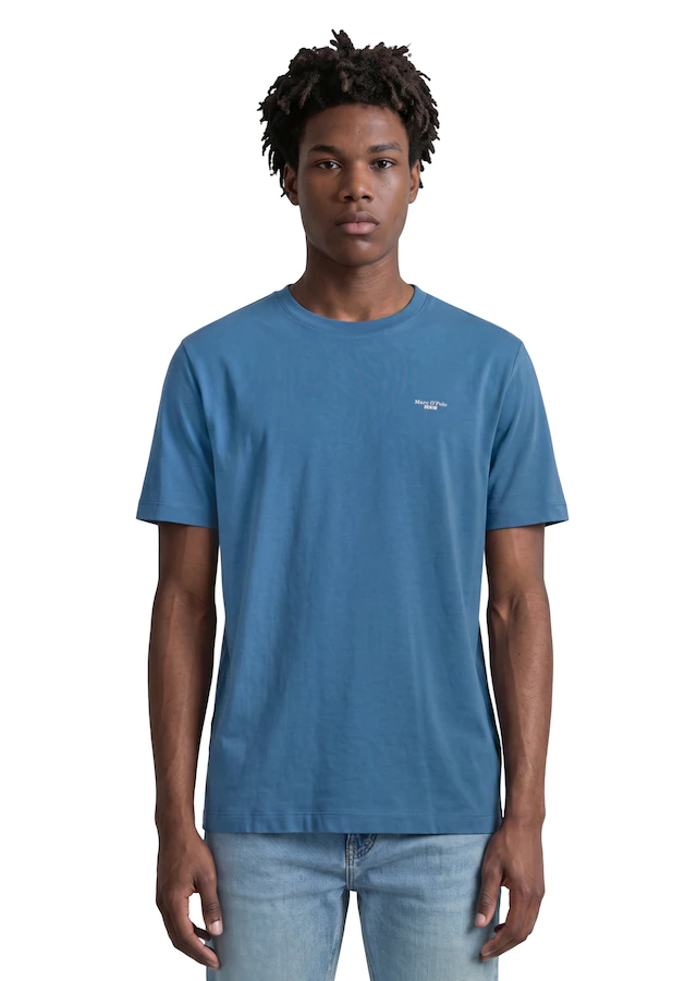 Marc O'Polo DENIM T-Shirt Ein dezenter Logo-Print auf der Brust