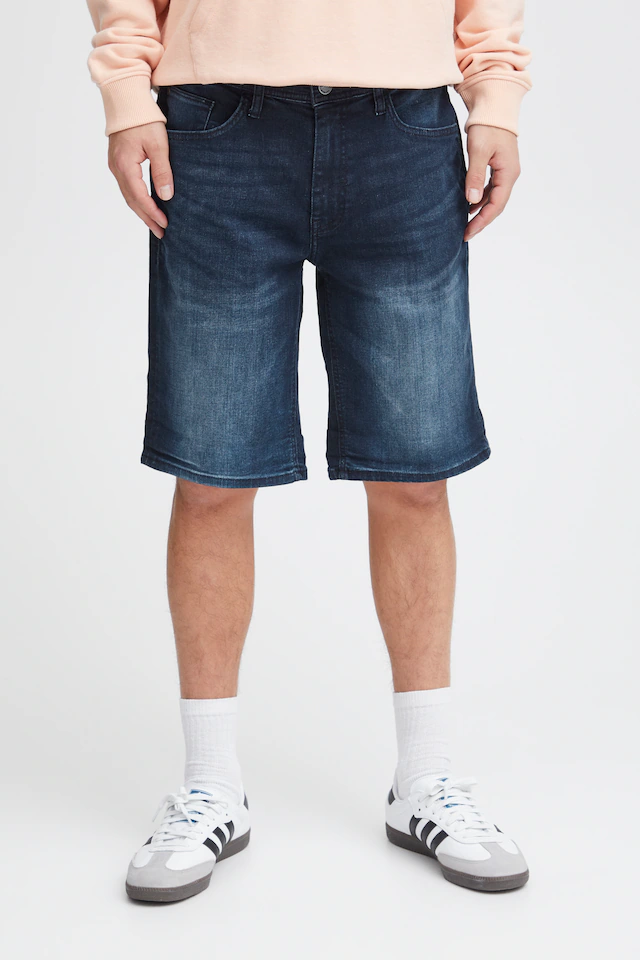 Blend Shorts »BHTWISTER-denimshorts« mit Markenlabel, aus Baumwollmischung, Regular Fit, knielange Form