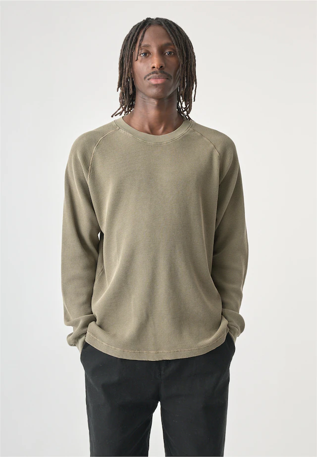 Cleptomanicx Strickpullover »Boxy Crewneck Thermal« im lockeren Schnitt