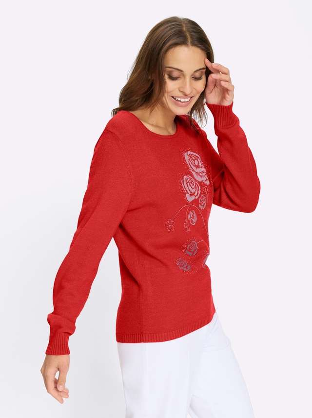 Lady Rundhalspullover »Pullover«