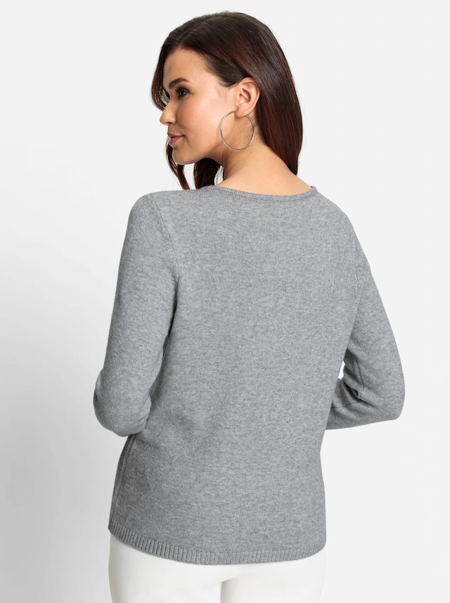 Lady Rundhalspullover »Pullover«