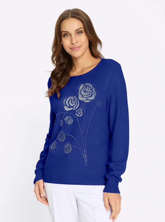Lady Rundhalspullover »Pullover«