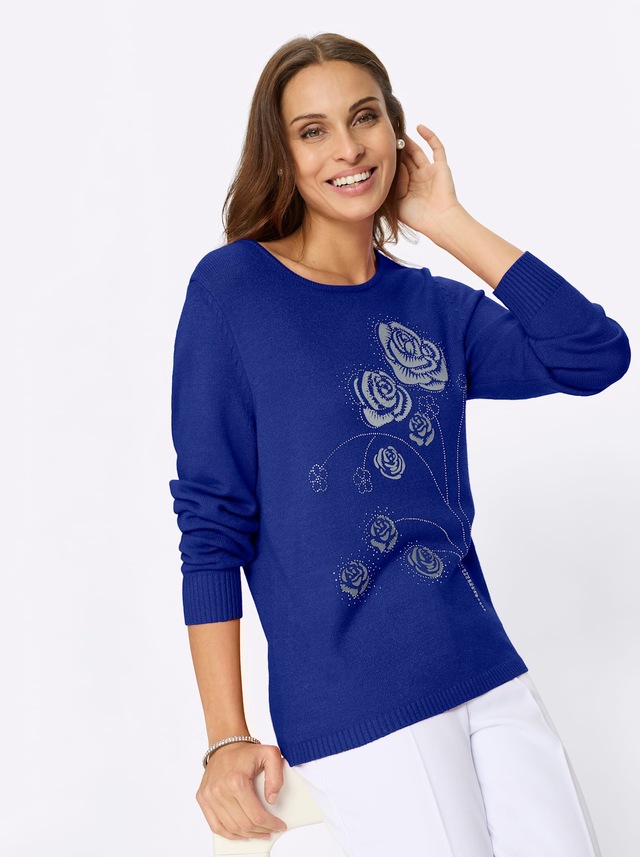 Lady Rundhalspullover »Pullover«
