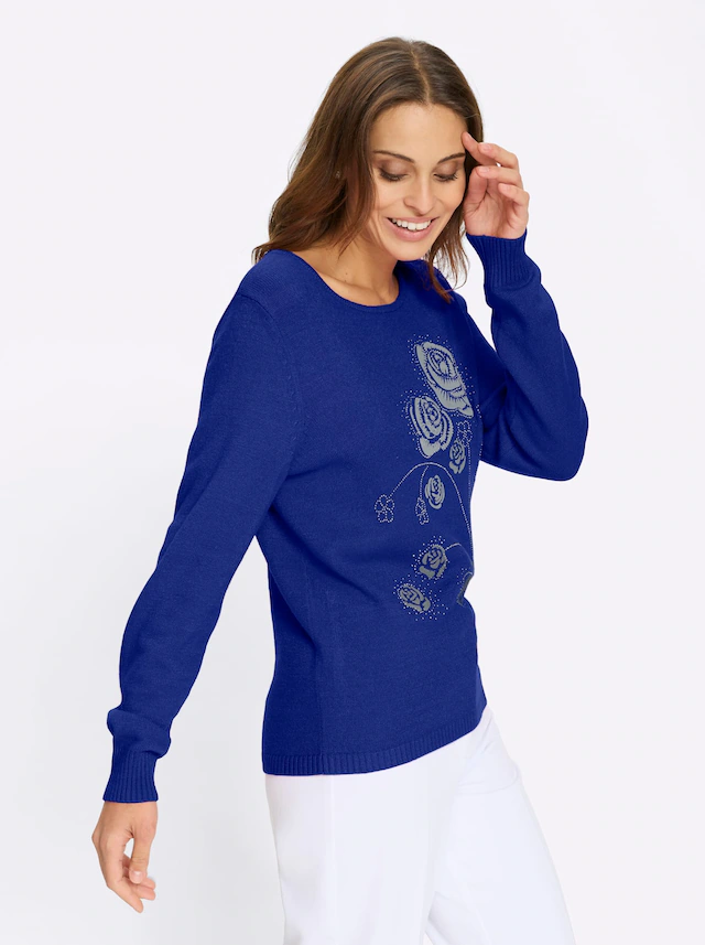 Lady Rundhalspullover »Pullover«
